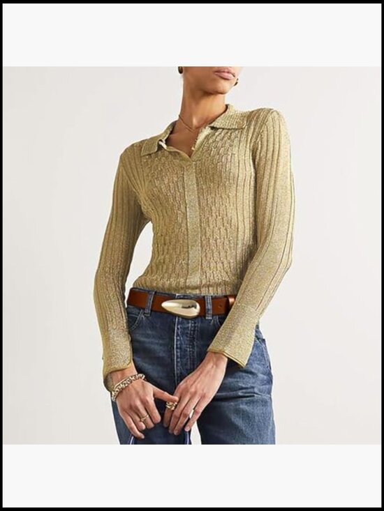 Faux Leather Belt with Gold Buckle for Jeans main image 4